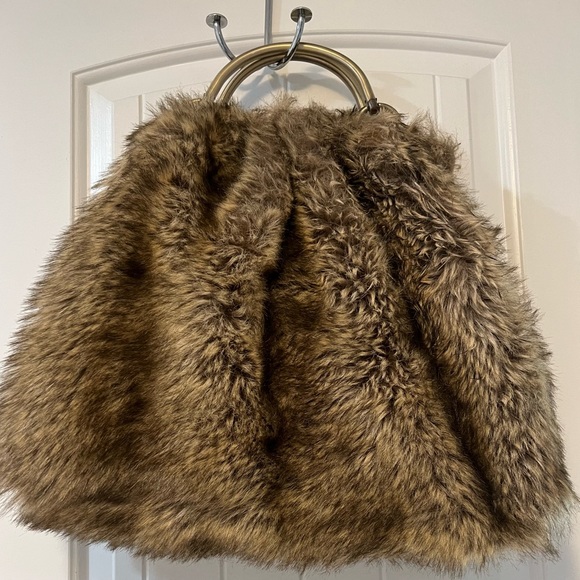 FAUX FUR LARGE TOTE BAG - Picture 3 of 6